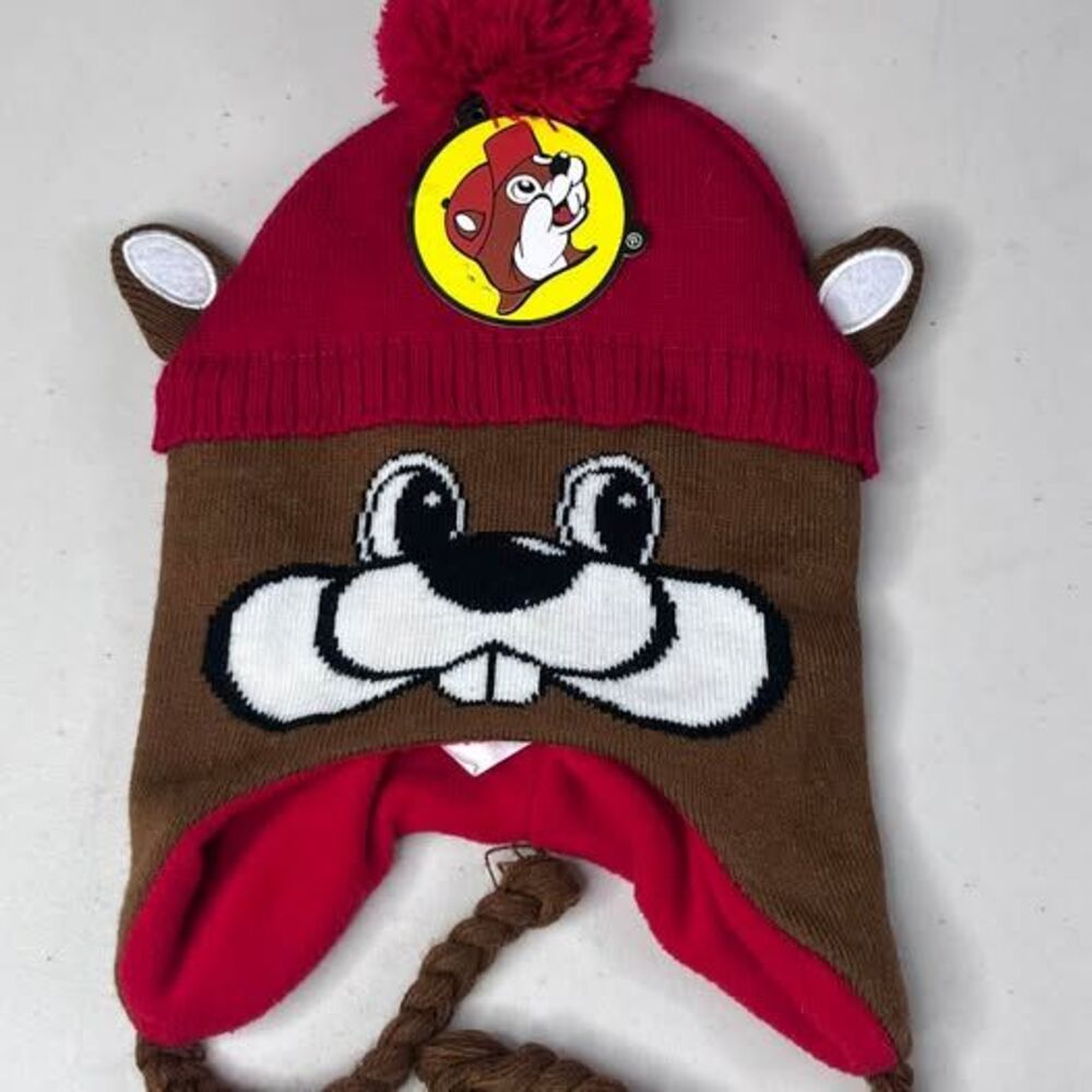 Buc-ee's Beaver Earflap Beanie Hat youth